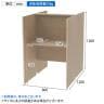 RFPCブース 対面タイプ 基本 幅800×奥行1200×高さ1200mm 2ヶ口コンセント付き-16