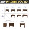 プラン 木製デスク 平机 幅800×奥行600×高さ720mm 引き出し付き-3