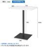 リスタ カフェテーブル ハイ 幅750×奥行600×高さ1000mm-14
