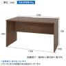 プラン 木製デスク 平机 幅1200×奥行700×高さ720mm-16