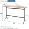 リフレッシュハイテーブル 幅1500×奥行400×高さ1000mm ナチュラル2-10
