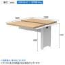【追加/増設用】ソリード SOLIDO フリーアドレス用デスク2 増連 幅1000×奥行1200×高さ720mm-10