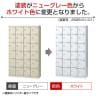 【国産】【完成品】スチール製 シューズボックス・靴箱・下駄箱 4列6段24人用 南京錠/SLB-424-N2-2
