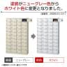 【国産】【完成品】スチール製 シューズボックス・靴箱・下駄箱 4列10段40人用 コインリターン錠/SE-SLB-440-R【ニューグレー】-2