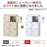 【国産】【完成品】スチール製 シューズボックス・靴箱・下駄箱 2列3段6人用 コインリターン錠/SLBW-M6-R-2