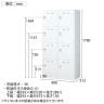 8人用 2列4段 スチールロッカー ダイヤル錠 幅900×奥行515×高さ1790mm SLDW-8W-D SLDK-8W-D【国産】【完成品】-12