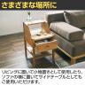 SIEVE (シーヴ) スロープ ナイトテーブル サイドテーブル 天然木 ナチュラル 天板/フレーム:オーク無垢材-12