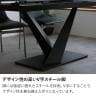 【設置無料】 伸長式ダイニングテーブル (センター伸長) 4～6人掛け セラミック テーブル 伸縮 スチール脚 オシャレ モダン 幅1600～2000×奥行850×高さ720mm-12