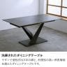 【設置無料】 伸長式ダイニングテーブル (センター伸長) 4～6人掛け セラミック テーブル 伸縮 スチール脚 オシャレ モダン 幅1600～2000×奥行850×高さ720mm-3