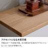 キッチンカウンター 引き出し 収納 作業台 食器棚 レンジ台 木製 可動棚 完成品 シンプル 白 黒 グレー キッチン収納 幅1190×奥行400×高さ895mm-7