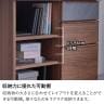 キャビネット 木製 可動棚 リビング 収納 サイドボード 伸縮式 リビング デスク 机 棚 引き出し 収納 おしゃれ カウンター 幅885～1565×奥行446×高さ718mm モデルルーム 住宅展示場 オフィス-10