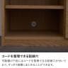 キャビネット 木製 可動棚 リビング 収納 サイドボード 伸縮式 リビング デスク 机 棚 引き出し 収納 おしゃれ カウンター 幅885～1565×奥行446×高さ718mm モデルルーム 住宅展示場 オフィス-11