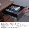 キャビネット 木製 可動棚 リビング 収納 サイドボード 伸縮式 リビング デスク 机 棚 引き出し 収納 おしゃれ カウンター 幅885～1565×奥行446×高さ718mm モデルルーム 住宅展示場 オフィス-12