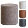 【ベージュ・ホイップ:次回入荷未定】ドットスツール 革 椅子 オットマン 足置き スーパーレザーテックス ブークレ張地 ラウンジ リビング CRUSH クラッシュプロジェクト COMFORM 直径400mm