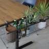 ポット バスケットクランパー テーブルサイド収納 クランプ 配線収納 鉢植え 植物 ラック CRUSH クラッシュプロジェクト etc. 幅810×奥行300×高さ230mm-2