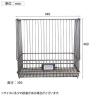 メタルスタッカー M 収納 ラック ランドリーボックス キッチンストッカー 小物 スタッキング CRUSH クラッシュプロジェクト etc. 幅440×奥行350×高さ400mm-10