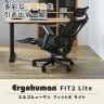 エルゴヒューマン フィット2 ライト Ergohuman FIT2 Lite オットマン内蔵 オフィスチェア 高機能 ワークチェア デスクチェア 在宅ワーク 椅子 メッシュ ランバーサポート ジャケットハンガー ヘッドレスト-6