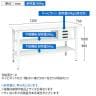【抗菌加工】サカエ 軽量高さ調整作業台 抗菌・抗ウイルス天板 中間棚板・下段棚板付き TKK8-127CVPWT2 幅1200×奥行750×高さ800～1000mm【SIAA】-8