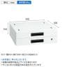 [オプション]サカエ 作業台用オプションキャビネット NKL-20WC 幅500×奥行500×高さ164mm-4