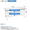 サカエ 軽量作業台KHタイプ 中間棚板・下段棚板付き KH-69T2LW 幅1800×奥行750×高さ800mm-6
