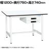 【抗菌加工】サカエ 軽量作業台KAタイプ キャビネット付き KA-127BMW 幅1200×奥行750×高さ740mm【SIAA】