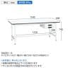 【抗菌加工】サカエ 軽量作業台KAタイプ キャビネット付き KA-156BMW 幅1500×奥行600×高さ740mm【SIAA】-7