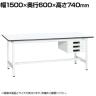 【抗菌加工】サカエ 軽量作業台KAタイプ キャビネット付き KA-156CMW 幅1500×奥行600×高さ740mm【SIAA】