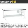 【抗菌加工】サカエ 軽量作業台KAタイプ キャビネット付き・中板付き KA-159CTMW 幅1500×奥行900×高さ740mm【SIAA】-3