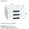 [オプション]【抗菌加工】サカエ 軽量作業台KA・KAD用オプションキャビネット KA-S30WA 幅400×奥行500×高さ246mm【SIAA】-4