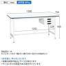 【抗菌加工】サカエ 軽量立作業台KADタイプ キャビネット付き KAD-157CMW 幅1500×奥行750×高さ900mm【SIAA】-7