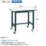 【抗菌加工】サカエ 軽量作業台SELタイプ 移動式・直進安定金具無し SEL-0960PUR 幅900×奥行600×高さ810mm【SIAA】-6