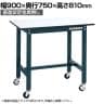 【抗菌加工】サカエ 軽量作業台SELタイプ 移動式・直進安定金具無し SEL-0975PUR 幅900×奥行750×高さ810mm【SIAA】