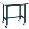 【抗菌加工】サカエ 軽量作業台SELタイプ 移動式・直進安定金具無し SEL-0975PUR 幅900×奥行750×高さ810mm【SIAA】-19