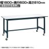 【抗菌加工】サカエ 軽量作業台SELタイプ 移動式・直進安定金具無し SEL-1860PUR 幅1800×奥行600×高さ810mm【SIAA】