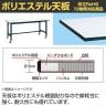 【抗菌加工】サカエ 軽量作業台SELタイプ 移動式・直進安定金具無し SEL-1890PUR 幅1800×奥行900×高さ810mm【SIAA】-1
