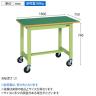 【抗菌加工】サカエ 軽量作業台KSタイプ 移動式・直進安定金具無し KS-187FUR 幅1800×奥行750×高さ740mm【SIAA】-6