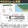 【抗菌加工】サカエ 軽量作業台KSタイプ 移動式・直進安定金具無し KS-156FURI 幅1500×奥行600×高さ740mm【SIAA】-1