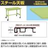 【抗菌加工】サカエ 軽量作業台KSタイプ 移動式・直進安定金具無し KS-157SUR 幅1500×奥行750×高さ744mm【SIAA】-1
