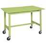【抗菌加工】サカエ 軽量作業台KSタイプ 移動式・直進安定金具無し KS-157SUR 幅1500×奥行750×高さ744mm【SIAA】-19