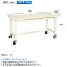 【抗菌加工】サカエ 軽量作業台KSタイプ 移動式・直進安定金具無し KS-096SURI 幅900×奥行600×高さ744mm【SIAA】-6