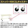 【抗菌加工】サカエ 軽量作業台KSタイプ 移動式・直進安定金具無し KS-157SURI 幅1500×奥行750×高さ744mm【SIAA】-3