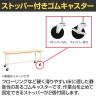 【抗菌加工】サカエ 軽量作業台KSタイプ 移動式・直進安定金具無し KS-096PURI 幅900×奥行600×高さ740mm【SIAA】-3