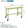 【抗菌加工】サカエ 軽量作業台KSタイプ 移動式・直進安定金具無し KS-186PURIG 幅1800×奥行600×高さ740mm【SIAA】-6