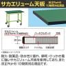 【抗菌加工】サカエ 軽量作業台KSタイプ移動式 改正RoHS10物質対応 KS-186FER 幅1800×奥行600×高さ740mm【SIAA】-1