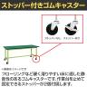 【抗菌加工】サカエ 軽量作業台KSタイプ移動式 改正RoHS10物質対応 KS-187FER 幅1800×奥行750×高さ740mm【SIAA】-3