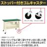 【抗菌加工】サカエ 軽量一人用作業台移動式 改正RoHS10物質対応 CPBE-096BI 幅900×奥行600×高さ810mm【SIAA】-5