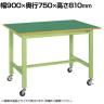 サカエ 軽量作業台KKタイプ 移動式 直進安定金具無し 幅900×奥行750×高さ810mm KK-39FUB1