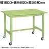 サカエ 軽量作業台KKタイプ 移動式 直進安定金具無し 幅1800×奥行600×高さ810mm KK-68SUB1