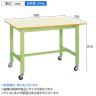 サカエ 軽量作業台KKタイプ 移動式 直進安定金具無し 幅900×奥行750×高さ810mm KK-39UB1IG-1