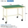 サカエ 軽量作業台KKタイプ 移動式 直進安定金具無し 幅1500×奥行750×高さ840mm KK-59FUB2I-1